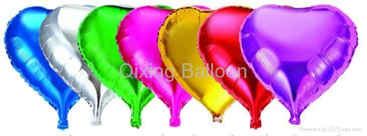 heart foil helium balloon party decoration