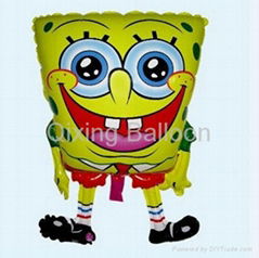 spongebob foil balloon cartoon helium balloon