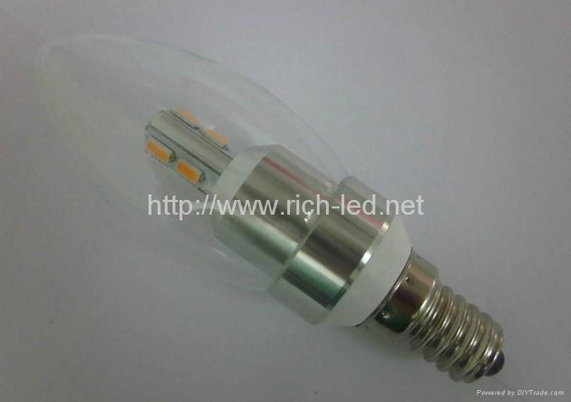 led Candle light bulb/crystal lamp smd5630 series 