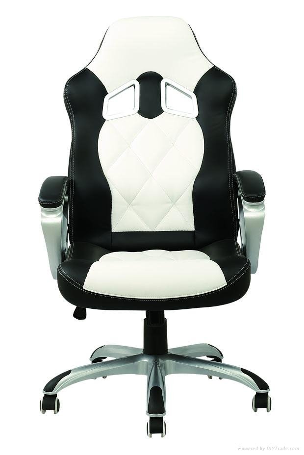 High back luxury swivel and lift racer chair 2