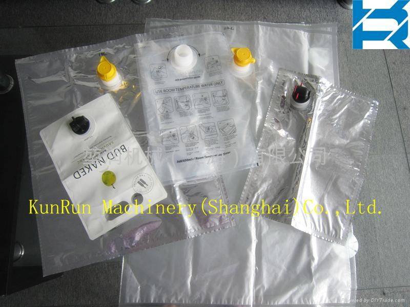 Bag-in-Box with Corner Spout Bag Making Machine