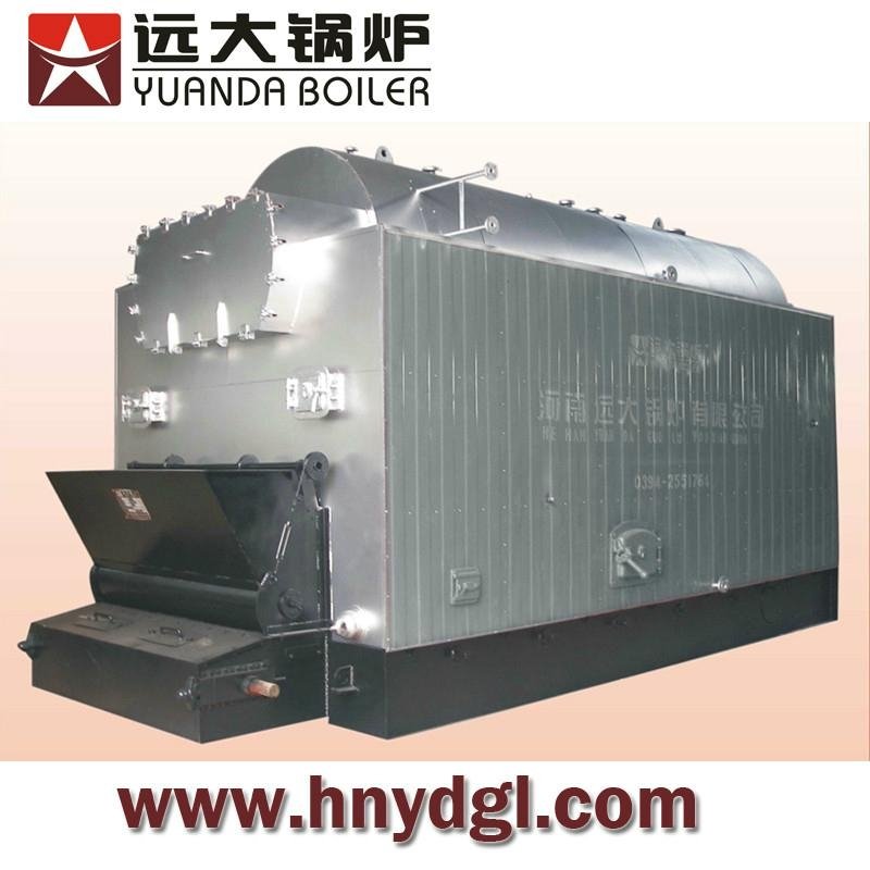 Industrial coal fired chain grate hot water boiler