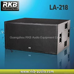 Dual 18 inch long-throw Pro audio subwoofer -LA-218