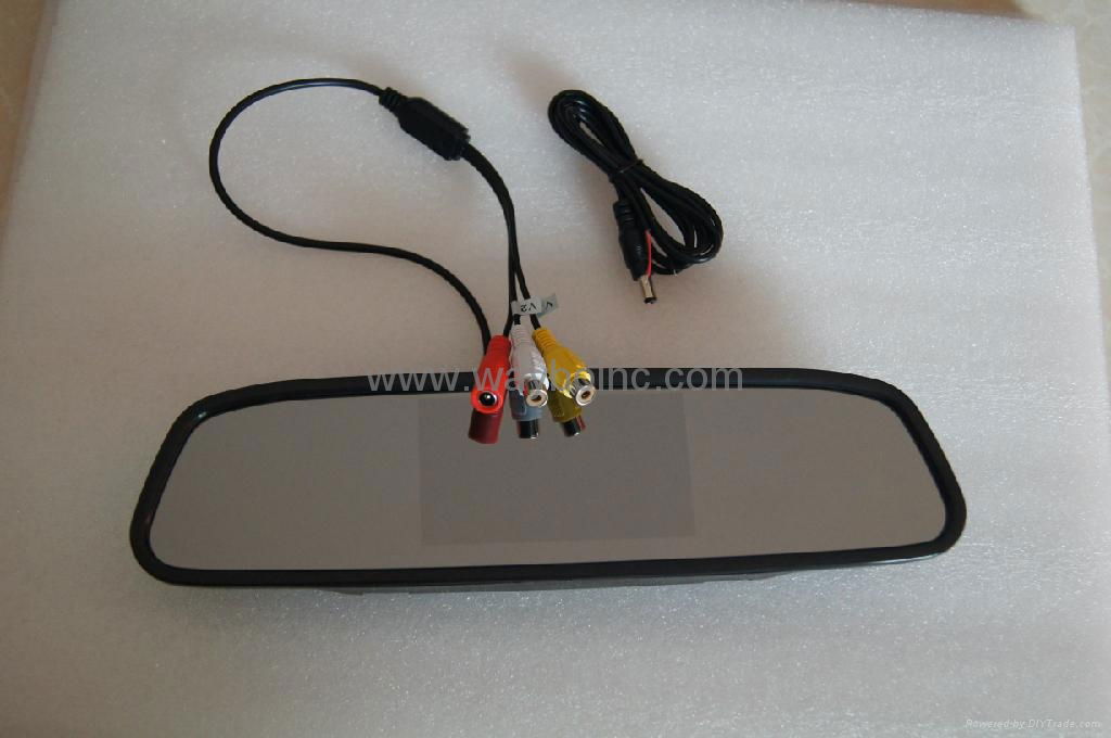 4.3 inch car rear view mirror monitor super slim