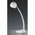 trio lighting bones white table lamp