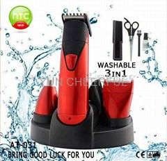 AT-031 3 in 1 washable hair trimmer machine 