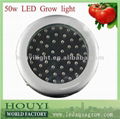 2012 50W UFO New Best Seller led grow light 3w best for flowering and fruiting  1