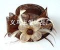 sinamay feather fascinator SFH9070 1