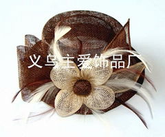 sinamay feather fascinator SFH9070