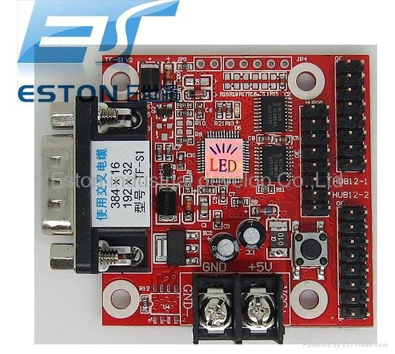 Cheap price led control card for p10 single red 