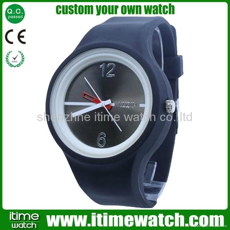 big dial silicone strap watch 4