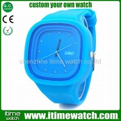 wrist jelly silicone sport interchangeable watch