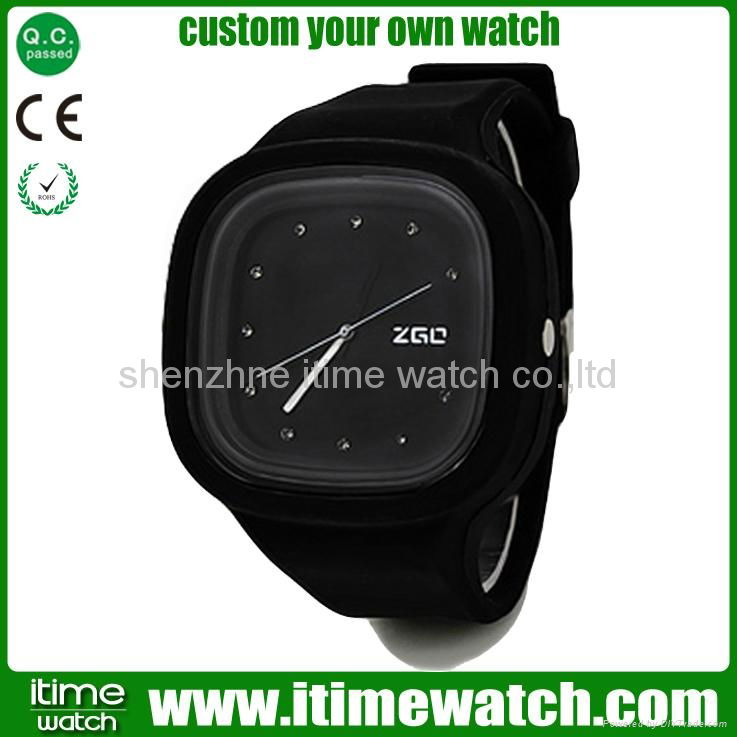 wrist jelly silicone sport interchangeable watch 4