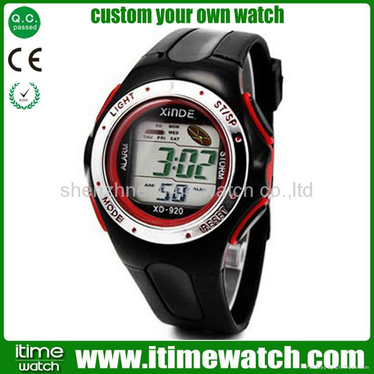 rubber band multifunction sports digital watch 3