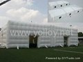 Giant white inflatable tent for big