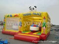 Panda inflatable jump castle bouncy game with sponge bob rentals 1