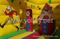 Panda inflatable jump castle bouncy game with sponge bob rentals 4