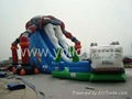 Alien invasion large inflatable slide 1