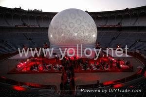 outdoor inflatable white portable projection dome 2