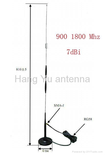 High Gain GSM car Antenna 900 1800