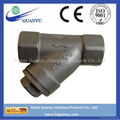 stainless steel Y spring loaded check valve 1