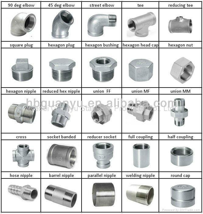 stainless steel ss304 316 threaded screwed flanged welded pipe fittings 