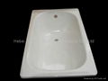 Enameled steel bathtub and shower tray 3