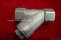 stainless steel Y spring loaded check valve 2
