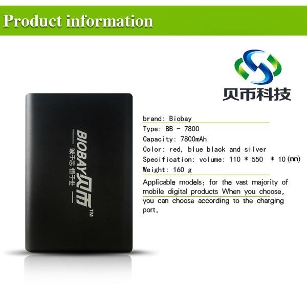 BIOBAY power bank dual USB output 3