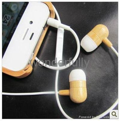 Apple bamboo earphone 2