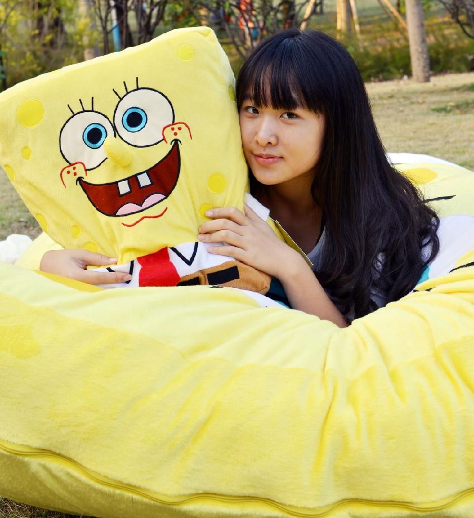 lovely fur toys,giant Spongebob mattress 2