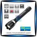 2*18650 CREE xm-l t6 zoom focus flashlight torch