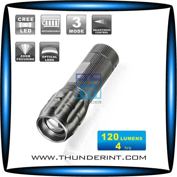 1*18650 zoom led torch flashlight 