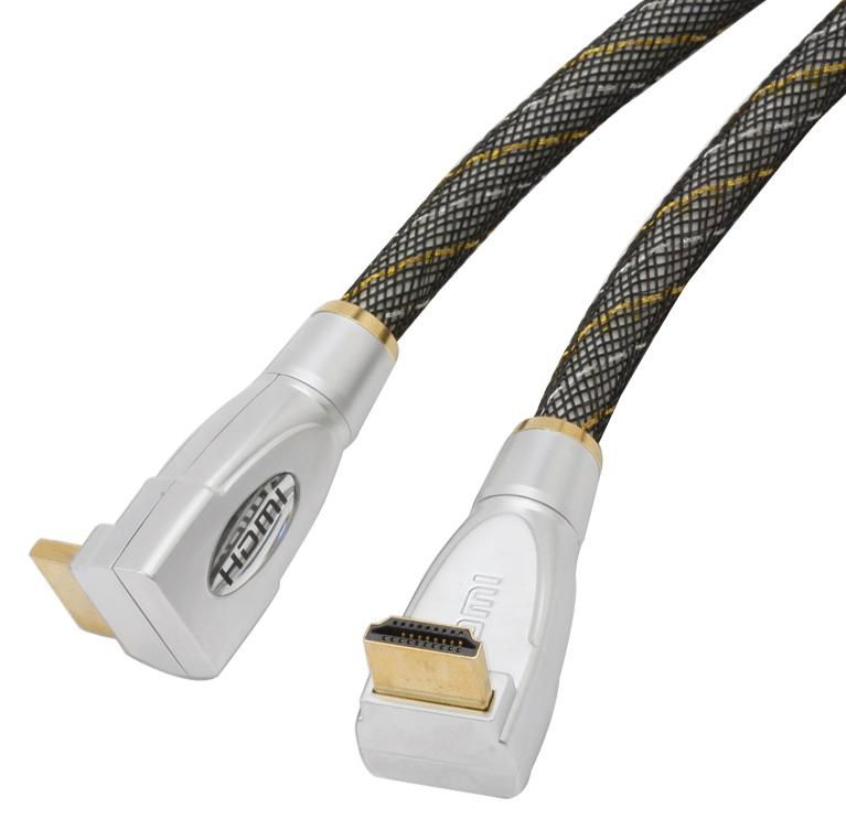 90 degree rotatable HDMI cable with ethernet 3D 3