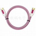 New design HDMI cable pink color for PS3/HDTV 1