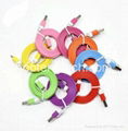 1M 40in iPhone5 lightning noodles cable multi-color 1