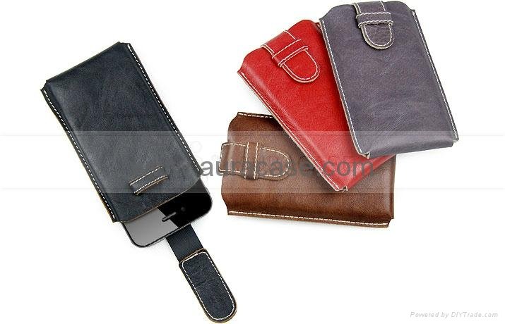 iPhone 5 genuine leather sleeve  3