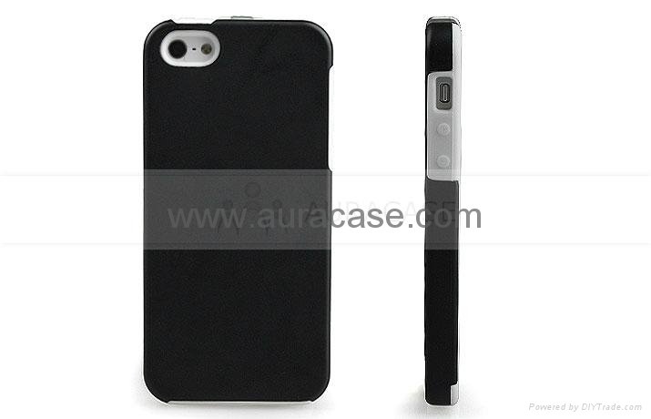 PC cover with silicone case for iphone 5 2