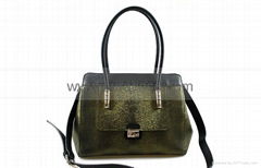 Genuine leather lady functional bag