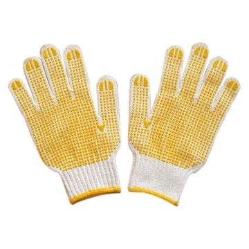 PVC dots labor gloves safety for working