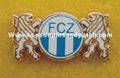 Customized metal badge, lapel pin, football club badge,imitation hard enamel  2