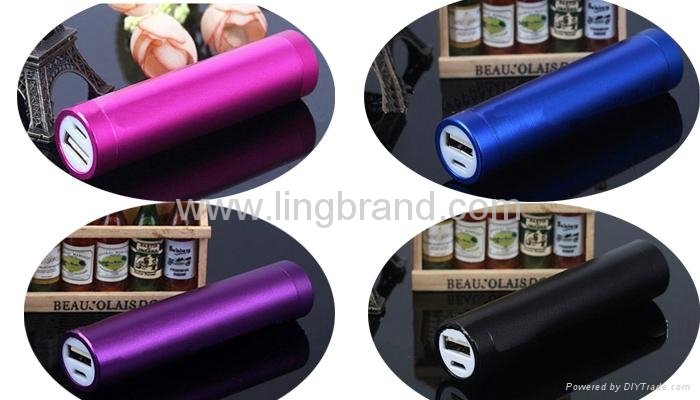 2600mAh Great effect cylinder mobile charger 3