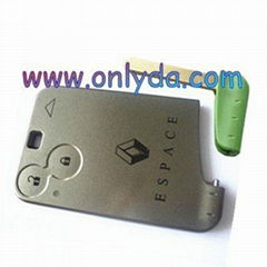 Renault ESPACE 2 button remote key blank 