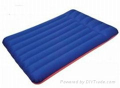 inflatable camping mattress with built in pillow