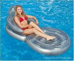 intex folding inflatable water lounge chair