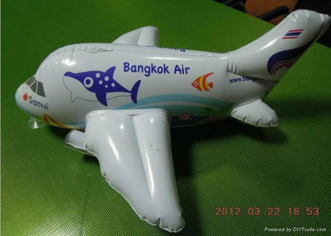 pvc inflatable plane model for kids