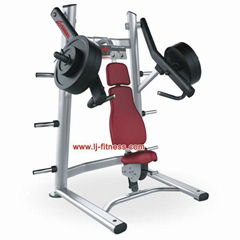 Incline chest press free weights body building equipment