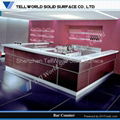 Artificial stone solid surface American style bar counter 2