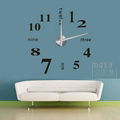 Wall decals self-adhensive wall sticker 3D big diy wall clock 4