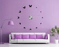 Home decor wall decals 3D big EVA material wall clock 2